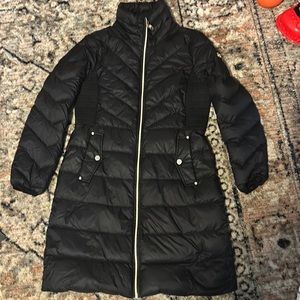 Long MK down fill puffer jacket